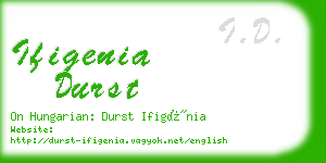 ifigenia durst business card